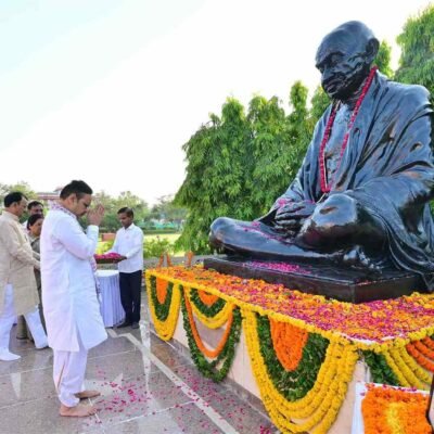 CM भजनलाल शर्मा ने गांधी व शास्त्री जयंती पर दी श्रद्धांजलि